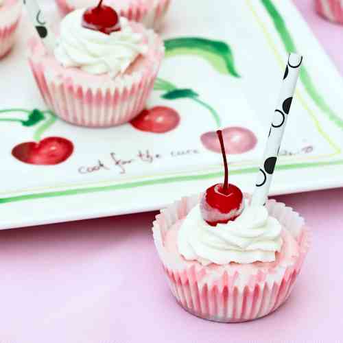 Strawberry MALT Cheesecakes