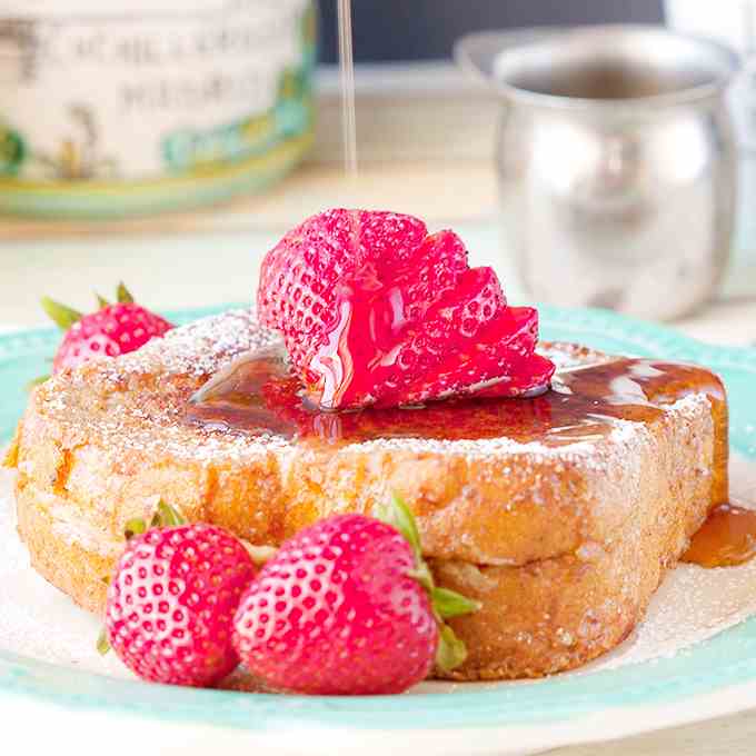 Strawberry Stuffed French Toast