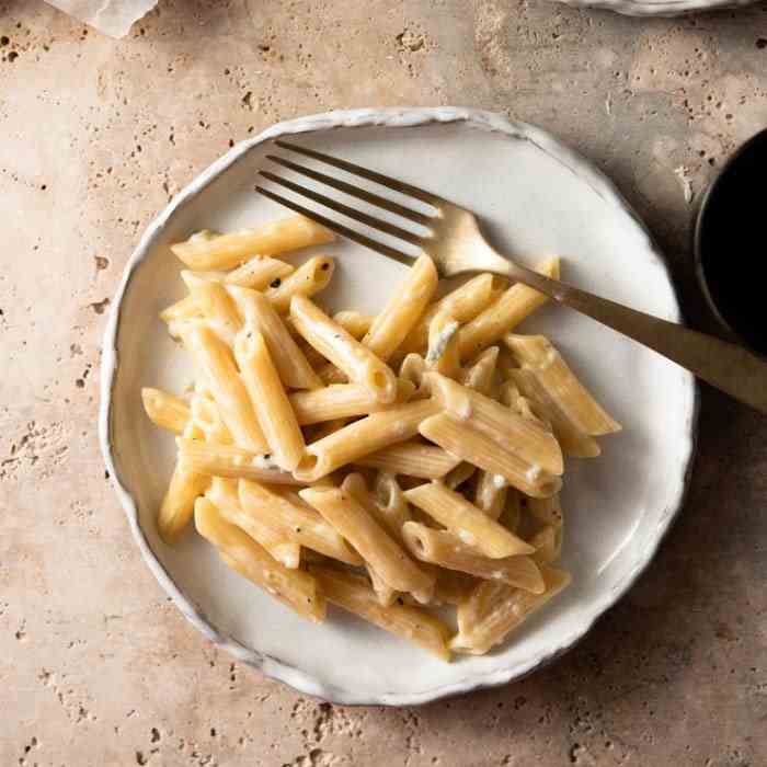 Penne with Gorgonzola Sauce