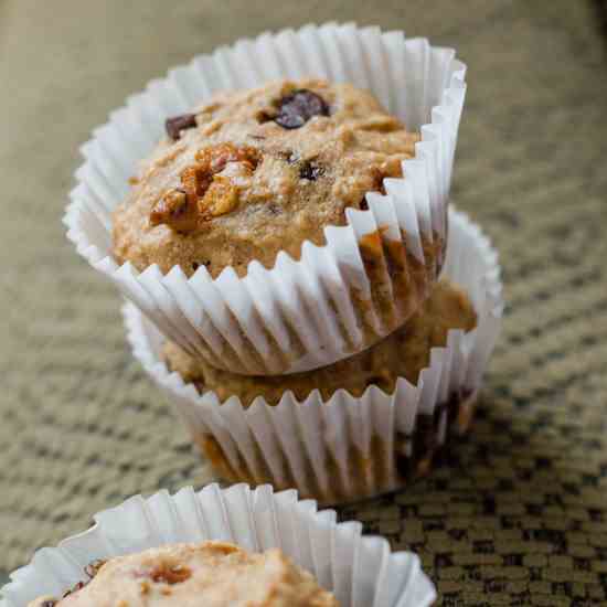 Skinny Chocolate Cinnamon Muffins