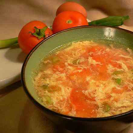 Tomato Egg Drop Soup