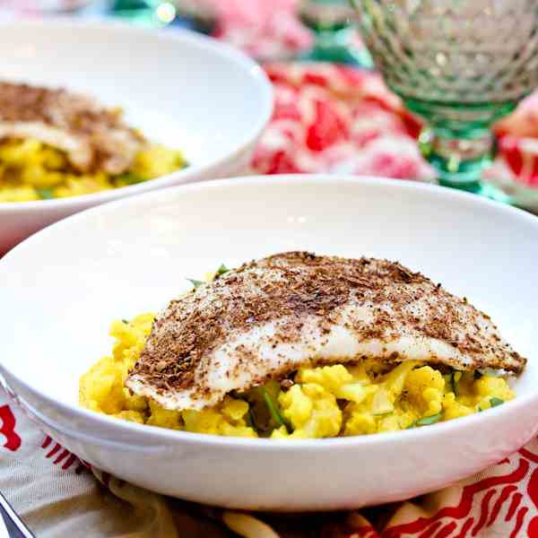 Indian Spiced Fish and Curried Cauliflower