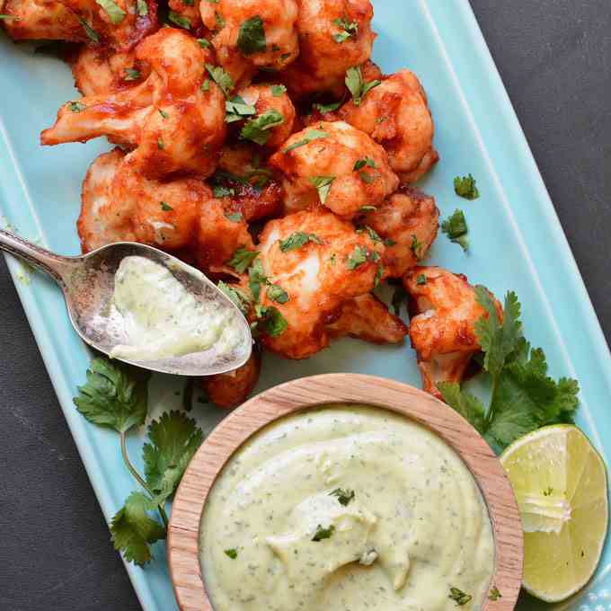 Sticky Chipotle Cauliflower Wings