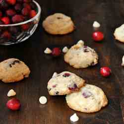 Autumn Cranberry-White Chocolate Cookies