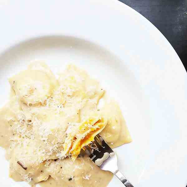 Butternut squash ravioli 