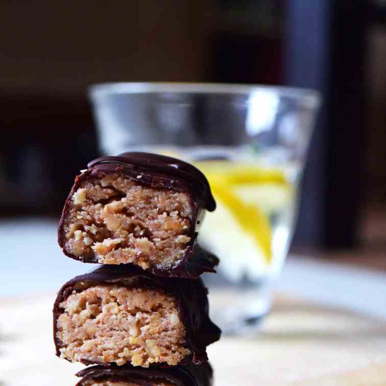 Peanut - coconut chocolate bars