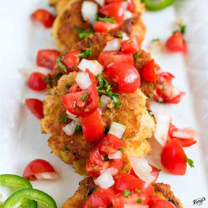 Tuna Cakes with Fresh Tomato Salsa