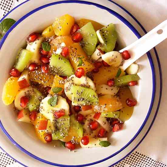 Winter Fruit Salad with Chia