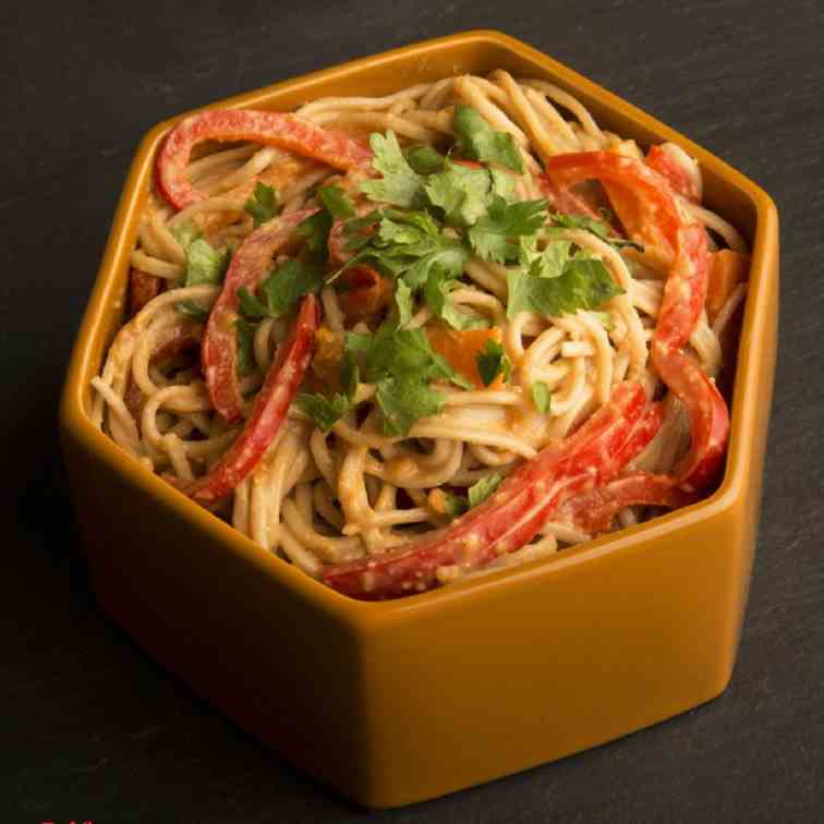 Spicy Peanut Soba Noodles