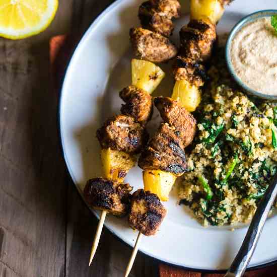 Paleo Indian Chicken Kebabs