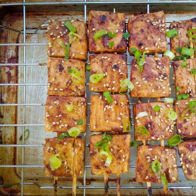 Cumin Spiced Tofu Skewers