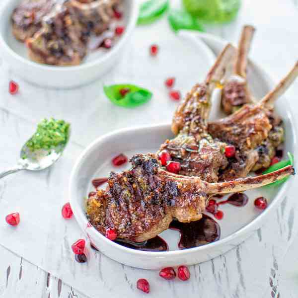 Lamb Chops with Pesto