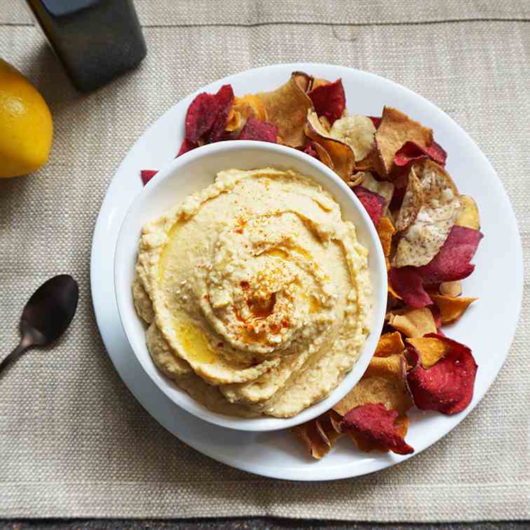 Spiced butternut squash hummus