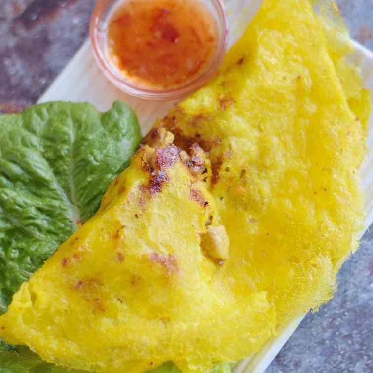 Vietnamese Crepe - Banh Xeo 