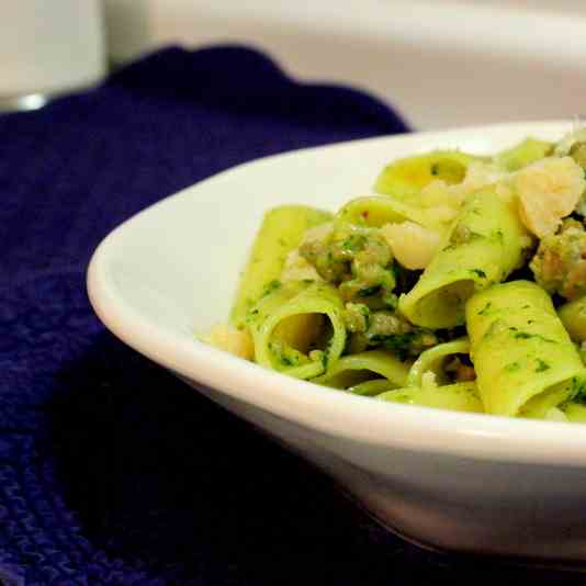 Penne with Sausage and Rapini