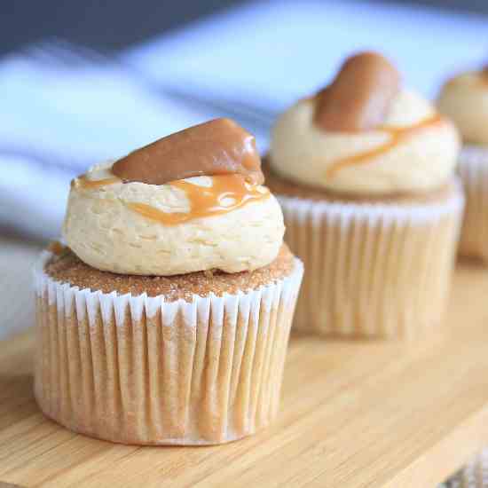 Salted Caramel Cinnamon Cupcakes