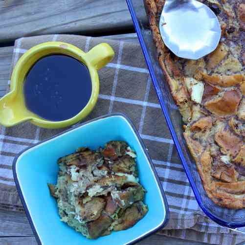 FRENCH TOAST BAGEL PUDDING
