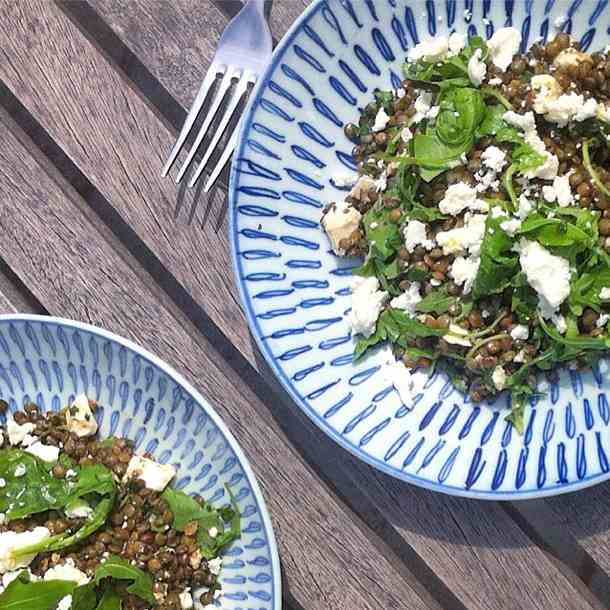 Lentil and feta salad