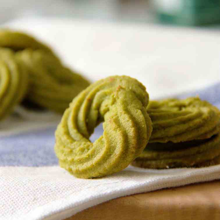 Matcha Viennese Swirls