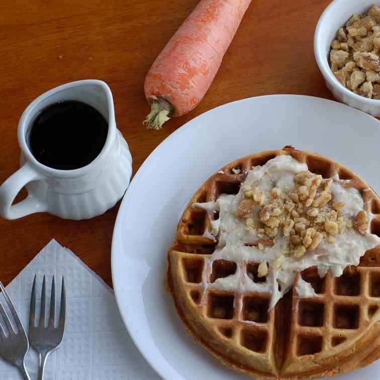 Carrot Cake Waffles