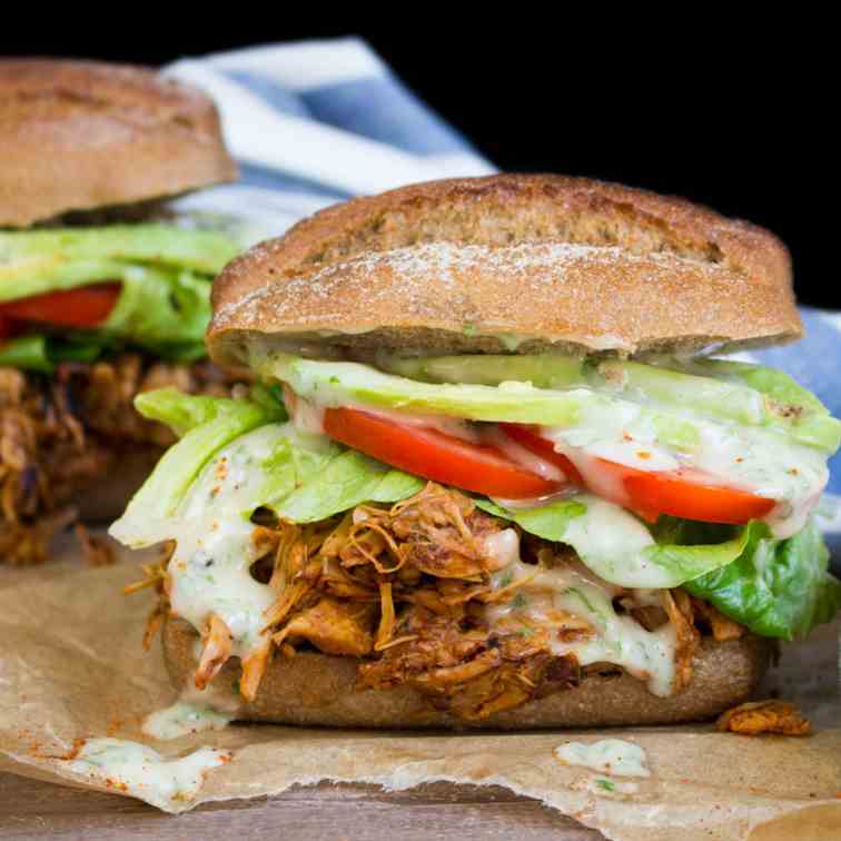 Vegan Jackfruit Pulled Pork Sandwiches