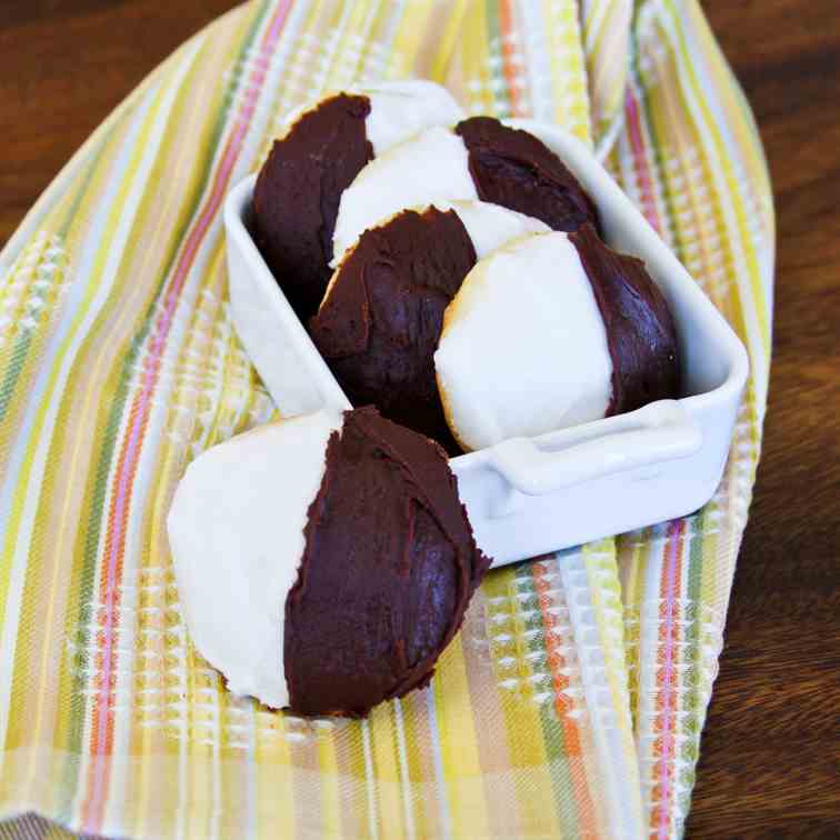 Mini Black and White Cookies