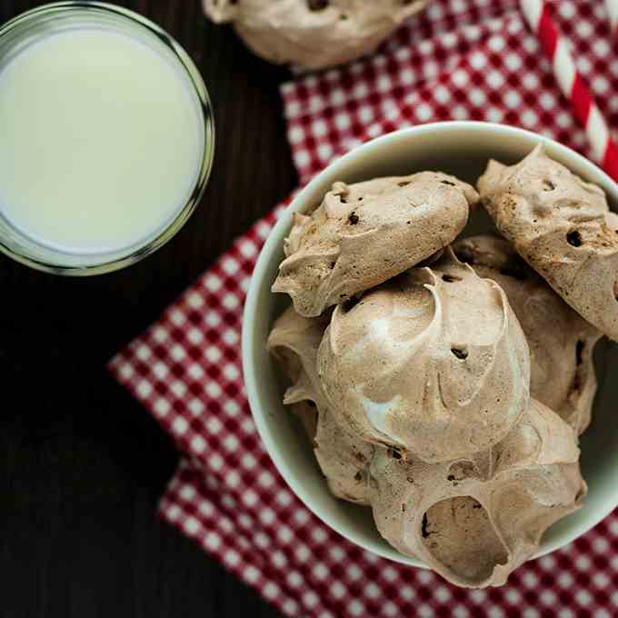 Double Chocolate Meringue Cookies