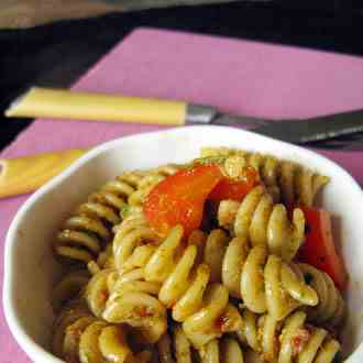 Fusilli with Sun-dried Tomato Pesto