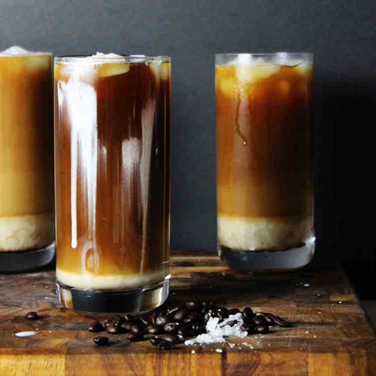 Iced Sea Salt Coffee (Cold Brewed)