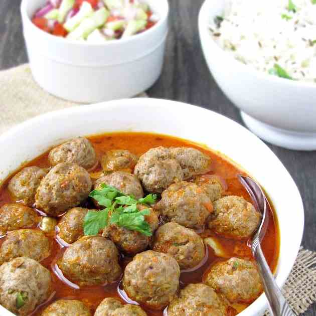 Keeme Ke Kofte-Mutton Meatballs Curry