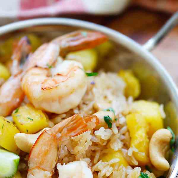 Thai Prawns and Pineapple