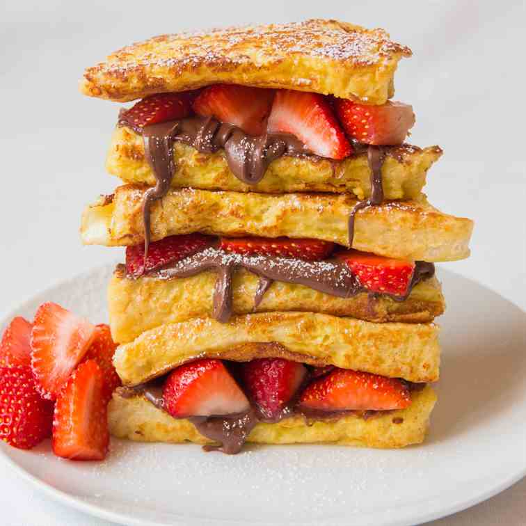 Strawberry Nutella French Toast