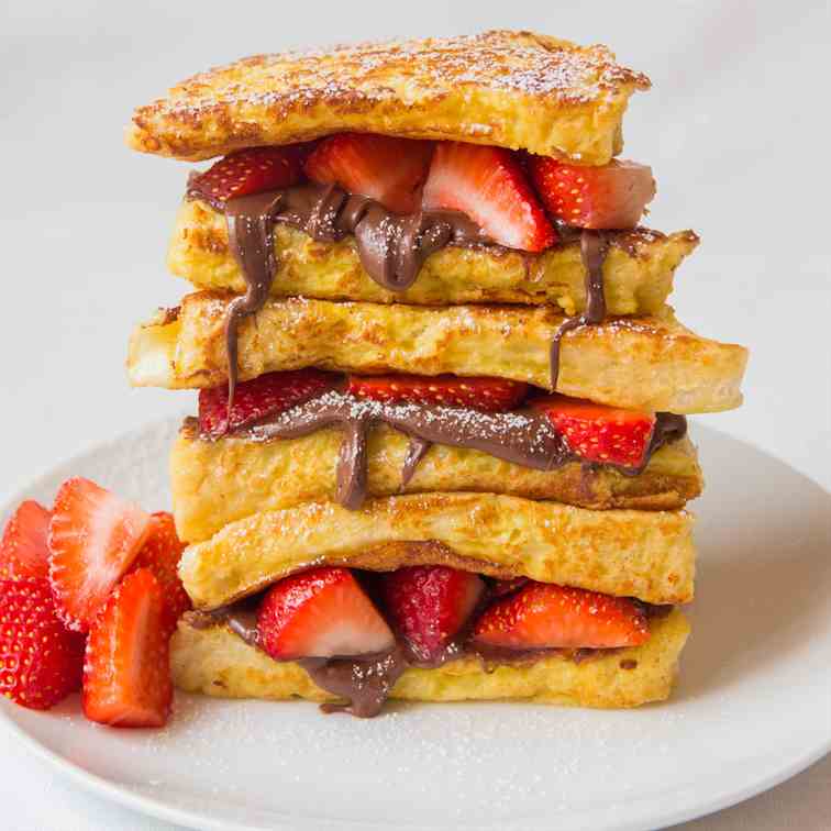 Strawberry Nutella French Toast