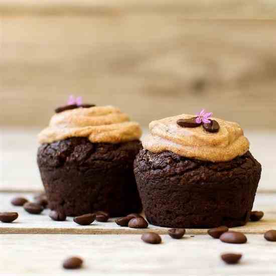 Caramel Espresso Vegan Cupcakes