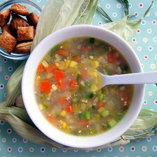 Sweet Corn Veg Soup