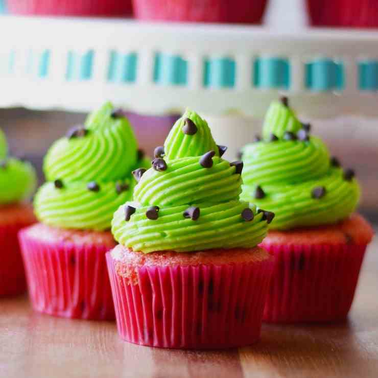 Watermelon Cupcakes 