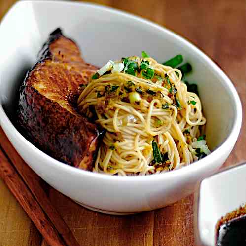 Cod Teriyaki with Ginger Scallion Noodles