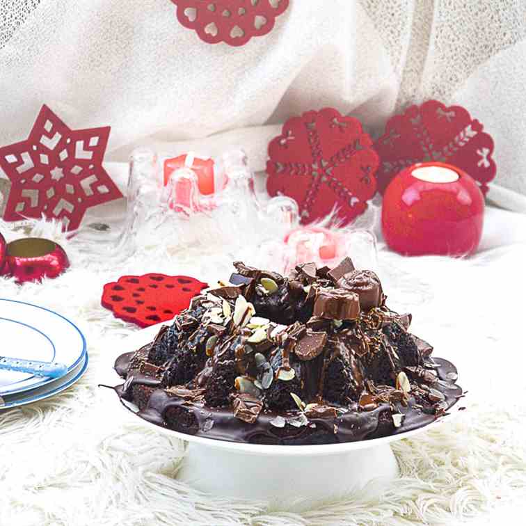 Persimmon Chocolate Bundt Cake