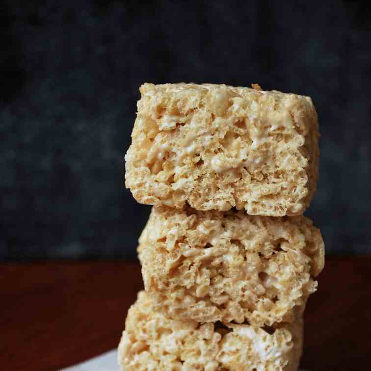 Brown Butter Rice Krispy Treats