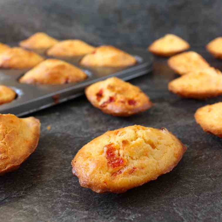 Semi-Dried Tomato Savoury Madeleines