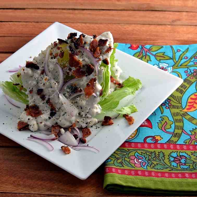 Iceberg wedge salad