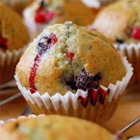 Lemon and Berries Muffins