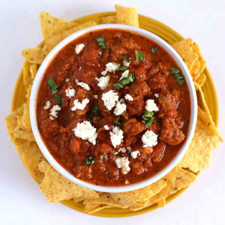 Cheesy Spicy Sausage Dip