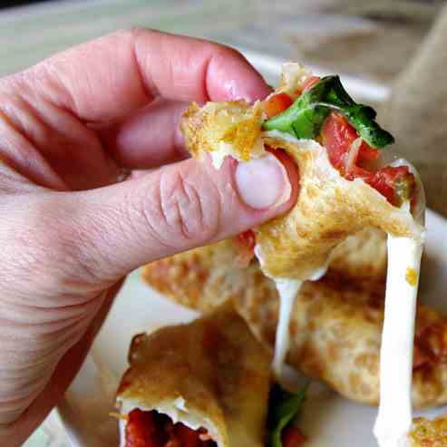 Caprese Egg Rolls