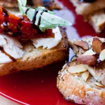 Pork and Jam, Tomato, and Caprese Toasties