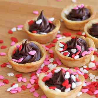 Spiked Dark Chocolate Ganache Tartlets