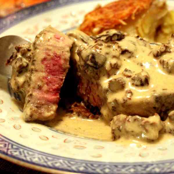 Pork Chops with Morel Sauce