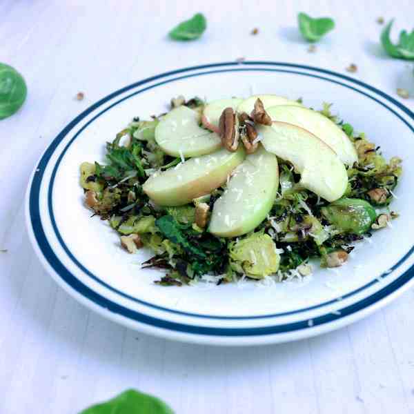 Winter Roasted Brussel Sprout Salad