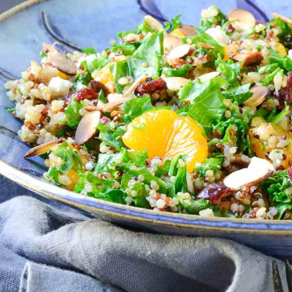 mandarin quinoa and kale bowl