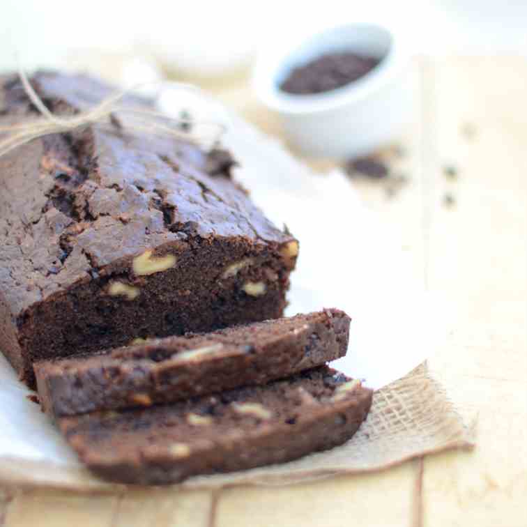 Double chocolate banana bread